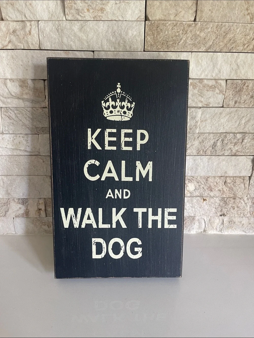 Brand new! Keep Calm and Walk the Dog Wooden sign